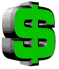 3D dollar sign